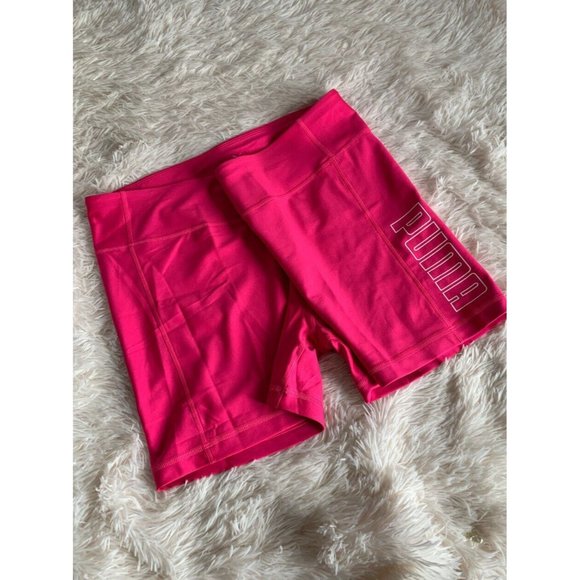 Women’s active Shorts Size XL Puma attitude Glowing Pink White - Picture 2 of 11